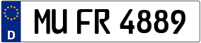 Truck License Plate
